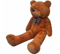 Ordellia Ours en peluche marron 170 cm - 100 % polyester avec rembourrage en polypropylène - Nœud papillon doux - Pour enfants à partir de 36 mois - Cadeau d'anniversaire et décoration pour chambre