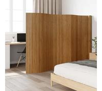 Ordellia Paravent en bambou marron - 600 x 165 cm - Paravent indépendant - Pliable comme séparation de pièce pour salon, chambre à coucher, bureau - Intimité