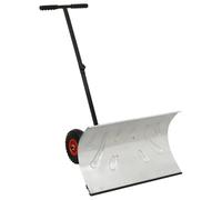 Ordellia Pelle à Neige Manuelle avec Roues, Lame réglable en 5 Angles, Guidon Ajustable, idéale pour déneigement en Jardin, allée, terrasse, Voiture, Garage et Trottoir, Robuste