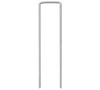 Ordellia Piquets de Sol en Forme de U 25 pièces Acier galvanisé 15x3,5 cm pour Fixation de bache Toile auvent moustiquaire Corde tendeur Support Fixation Camping Randonnee