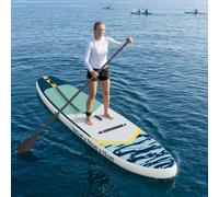 Ordellia Planche SUP gonflable avec siège 2 en 1 Apex 335 x 76 x 15 cm en PVC bleu, planche de paddle de tourisme polyvalente avec pompe, laisse, aileron, sac de transport pour adultes 150 kg sports