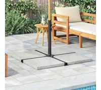 Ordellia Plaque de Poids carrée pour Parasol en Granit Gris 25 kg Support Stable pour terrasse Jardin Balcon Plage extérieur avec Fixation et ancrage Solide