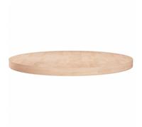 Ordellia Plateau de table rond en bois de chêne massif Ø 80 x 4 cm non traité, plan de travail polyvalent pour salle à manger, salon, bureau, meubles à faire soi-même, réglable en hauteur, avec grain