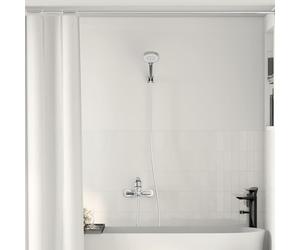 Ordellia Pommeau de douche chromé G 1 2" en laiton avec douchette à main 5 fonctions, utilisation à une main, tuyau, support, raccord, pour salle de bain sanitaire et bien-être