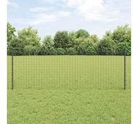 Ordellia Poteau de clôture en acier gris 120 cm lot de 44 supports robustes pour jardin extérieur, enclos, muret, bordure, support pour panneau rigide, fixation facile, durable résistante intempéries