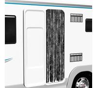 Ordellia Rideau chenille anthracite 56 x 200 cm pour porte et camping-car moustiquaire protection contre les insectes et le pollen