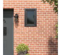 Ordellia RISOR Fenêtre de cave 60 x 80 cm en PVC et verre anthracite avec verre isolant, fenêtre basculante pivotante, cadre de 60 mm, 5 chambres, pour cave et rénovation, protection thermique et