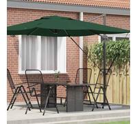 Ordellia Roma Parasol déporté beige x aluminium polyester inclinable et rotatif à 360° résistant aux intempéries pour jardin, balcon, terrasse, avec poignée à manivelle et protection UV