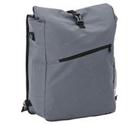Ordellia Sacoche de vélo grise en polyester, 33 x 16 x 60 cm, durable et portable pour les trajets, les tourisme, le VTT, le vélo de route et le vélo de trekking avec espace de rangement pratique