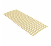 Ordellia Sommier de rechange en bois de peuplier massif, 24 lattes, 80 x 200 cm, pliable, lattes enroulables avec courbe, pour lits superposés et lits plates-formes, support de lit robuste