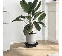 Ordellia Support pour Plantes sur roulettes Noir 30 cm capacité 170 kg idéal pour Balcon terrasse extérieur intérieur - Support tuteur, Arceau, Grille, Plante Tomate Rosier Fleur