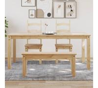 Ordellia Table à Manger en Bois Massif Panama 180x90 cm avec Plateau Robuste pour Repas dinatoire Salle Cuisine Espace Salon Jardin terrasse