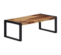 Ordellia Table basse 110 x 60 x 40 cm en bois massif d'acacia robuste, poli, peint, laqué, pour salon, table basse unique, durable
