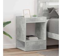 Ordellia Table d’appoint en Bois d’ingénierie 2 pièces Gris béton 40 x 40 x 56 cm, guéridon rectangulaire pour Salon, Rangement pour Console et Chevet