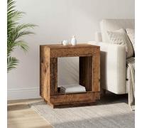 Ordellia Table d'appoint Bois Ancien en Bois d'ingénierie 60 x 40 x 65 cm, Table Bout canapé rectangulaire, guéridon intérieur pour Salon Chambre Bureau, Meuble Rangement Stable et Durable