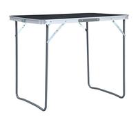 Ordellia Table Pliante légère pour Camping avec Cadre en métal 80x, Facile à Transporter et à Ranger pour Pique-niques, activités extérieures ou séjour en Caravane