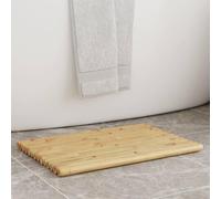 Ordellia Tapis de Bain en Bambou 2 pcs 50x35 cm antidérapants, faciles à Nettoyer, pour Douche Baignoire, Sol, entrée, Protection hygiénique, Drainage Rapide, Confort Naturel, Usage Polyvalent