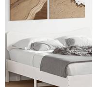 Ordellia Tête de lit blanche de 160 cm en pin massif, design élégant pour chambre à coucher, pieds robustes, idéal pour s'appuyer tout en lisant ou en regardant la télévision