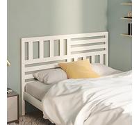 Ordellia Tête de lit blanche en pin massif - 166 x 4 x 100 cm - Design élégant pour chambre à coucher - Tête de lit stable à cultiver - Durable et facile d'entretien
