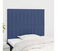 Ordellia Tête de lit réglable en hauteur - Bleu - 80 x 5 x 118/128 cm - Housse en tissu 100 % polyester - Tête de lit rembourrée durable pour lit simple - Dossier stable pour chambre à coucher