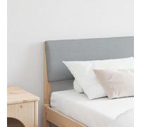 Ordellia Tête de lit rembourrée gris clair 200 cm, pin massif, housse en tissu, montage mural ou sur pied, pour chambre à coucher, confort et élégance