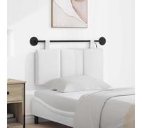 Ordellia Tête de lit Suspendue avec lumière LED Blanche, Panneau rectangulaire en Tissu rembourré Polyester, Montage Mural avec Rail métal, pour Lecture et décoration Chambre