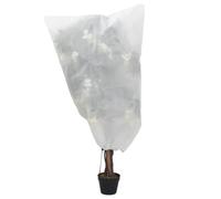 Ordellia Toison d'hiver avec cordon de serrage - 8 pièces - 70 g/m² - 0,8 x 0,8 m - Pour parterre, balcon, terrasse, serre, jardinage, plantes protégées du gel et de la neige