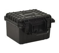 Ordellia Valise de vol portable noire en PP et ABS avec insert en mousse, 27 x 25 x 18 cm, rigide avec valve de pression et serrure pour appareil photo, objectif, accessoires et voyage