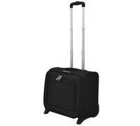 Ordellia Valise de voyage noire pour aviateur, bagage à main, valise à roulettes, poignée pour vacances, voyages d'affaires, train, hôtel, w nd, imperméable, 43 x 24 x 39 cm
