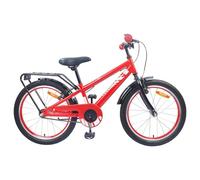 Ordellia Vélo enfant 18" rouge en acier, vélo pour 5 à 7 ans, avec garde-boue, sonnette, support et réflecteurs, 11,5 kg pour route, chemin, forêt et quotidien