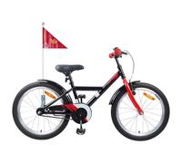 Ordellia Vélo pour enfant 20" noir en acier, guidon et siège réglables, garde-boue et sonnette, modèle à une vitesse pour 6 à 11 ans, ville, forêt, chemin quotidien, mobilité