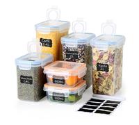 Ordeluxe Lot de 6 boîtes de rangement hermétiques, avec couvercle en plastique, sans BPA
