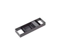 Emuca Porte-couteau pour tiroir Orderbox 150x470 mm Acier et bois Gris anthracite