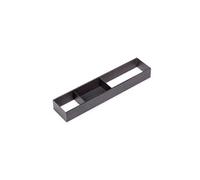 Emuca Rangement de tiroirs Orderbox 100 x 470 mm Acier et bois Gris anthracite