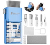 Ordilend Kit de Nettoyage pour iPhone Airpods Claviers Ordinateurs et Tablettes,Nettoyeur d'écran Multifonctionnel pour Ecouteurs,Téléphones,Appareils Photo,Tout-en-Un avec Brevet-Bleu Ciel