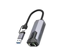 ordinarYone Adaptateur Ethernet 5000 Mbps Type C USB 3.0 vers RJ45 Connexion directe Gigabit réseau pour accessoires d'ordinateur portable