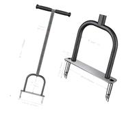 ordinarYone Aérateur de jardin en métal robuste avec poignée ergonomique pour ameublir le sol et l'entretien du jardin