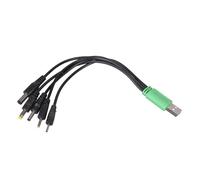 ordinarYone Câble de charge USB 5 V vers 5,5 x 2,1 mm, 4,0 x 1,7 mm, 2,0 x 0,6 mm, 2,5 x 0,7 mm, 3,5 x 1,35 mm, pour brosse à dents électrique et lampe de bureau