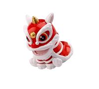 ordinarYone Figurine de danse des lions à énergie solaire pour le Nouvel An Véhicule Décoration Tableau de bord Ornement pour les vacances