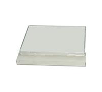 ordinarYone Planche à découper en acrylique transparent avec collecteur de ferraille intégré et bords surélevés pour une préparation des aliments bien rangée, 43,2 x 33 cm