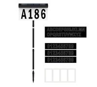 ordinarYone Plaques d'adresse lumineuses à énergie solaire avec un nombre de haute visibilité pour une utilisation nocturne et résistant aux intempéries