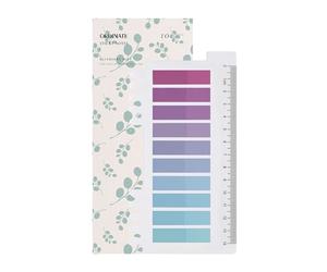 Ordinate 200 pièces de notes autocollantes, notes adhésives transparentes pour le marquage, bandes adhésives, marquage sur les côtés, note adhésive esthétique, couleur complète de dégradé (L-200