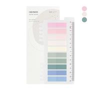 Ordinate Lot de 200 notes adhésives transparentes pour bureau, école et marqueur (G - Macaron)