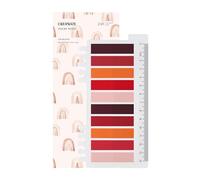 Ordinate - Lot de 200 notes autocollantes avec règle - Pour marque-pages, études, bureau, planificateur scolaire, mémo (J-400 pièces, 2 styles)
