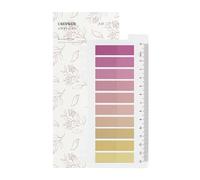 Ordinate Lot de 200 notes autocollantes transparentes pour marquage, bandes adhésives, marqueurs de page, notes autocollantes esthétiques, Full Color of Gradient (J-200 pièces Blush Petal)