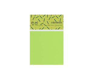 Ordinate Sticky Notes - Lot de 12 paquets de notes adhésives - Collection - Notes esthétiques pour papeterie - Planificateur hebdomadaire - 100 feuilles/pastilles - Notes de post it à faire - Vert