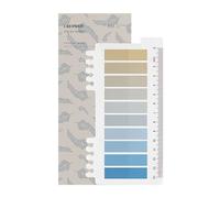 Ordinate Sticky Notes Lot de 200 notes adhésives transparentes pour marquage, bandes adhésives, marqueurs de page, notes autocollantes, esthétiques, Full Color of Gradient (H-200 pièces bleu côtier)