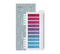 Ordinate Sticky Notes Lot de 200 notes adhésives transparentes pour marquage, bandes adhésives, marqueurs de page, notes autocollantes, esthétiques, Full Color of Gradient (K-200 pièces rose orchidée)