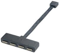 ordinateur Câble de raccordement [1x fiche LED RGB mâle - 4x fiche LED RGB femelle] 0.10 m noir Akasa