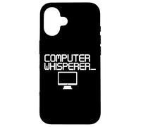 Ordinateur Chuchoteur Progarmmier Nerd Ordinateur Nerds Coque pour iPhone 16